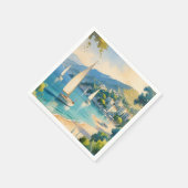  stijl Cote d'Azur Franse reizen Servet (Hoek)