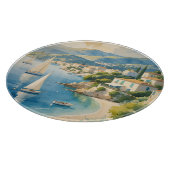  stijl Cote d'Azur Franse reizen Snijplank (Hoek)