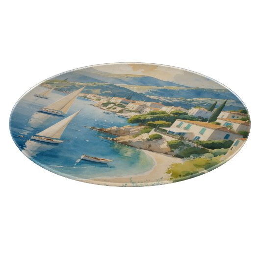  stijl Cote d'Azur Franse reizen Snijplank (Hoek)