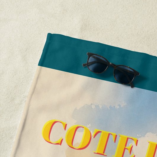  stijl Cote d'Azur Franse reizen Strandlaken (In situ)