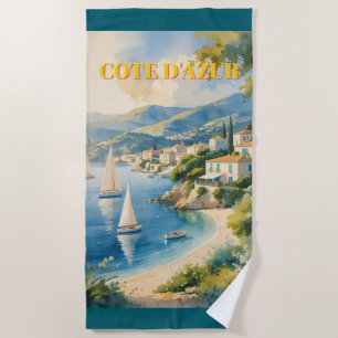  stijl Cote d'Azur Franse reizen Strandlaken
