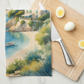  stijl Cote d'Azur Franse reizen Theedoek (Quarter Fold)