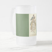  stijl Couple Victoriaans kerststop Matglas Bierpul (Voorkant links)