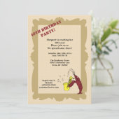  stijl Crawfish Fleur de Lis Birthday Kaart (Staand voorkant)