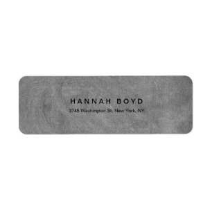 Stijl Creative Gray Chalkboard Modern Professional Etiket