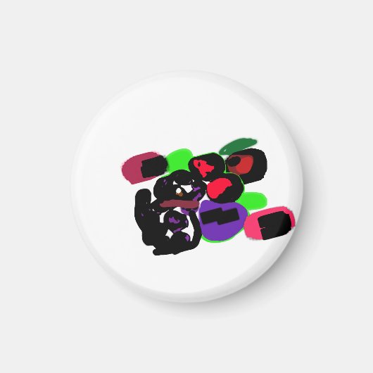 Stijl Dalmatische rozen Magneet (Voorkant)
