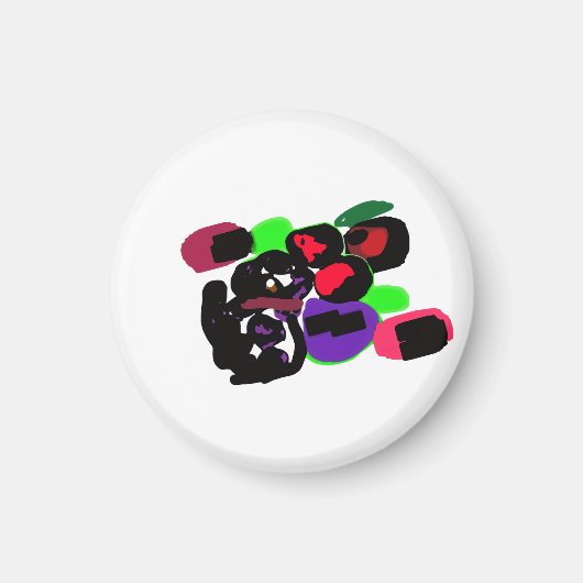 Stijl Dalmatische rozen Magneet (Voorkant)