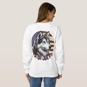 Stijl Dames Basic Hoodie Geniet van de co Trui (Achterkant volledig)