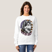 Stijl Dames Basic Hoodie Geniet van de co Trui (Voorkant volledig)