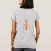 Stijl: Dames Basic T-Shirt(Wit Staal klassiek) T-shirt (Achterkant)