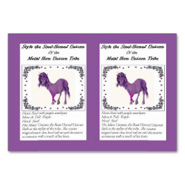 Stijl de Steel Horned Unicorn Trading Kaart