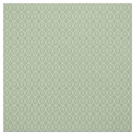  stijl Deco Pattern Print Sage Green Ecru  Stof