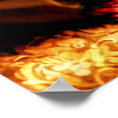  stijl decoratief boeket van rozen poster (Hoek)