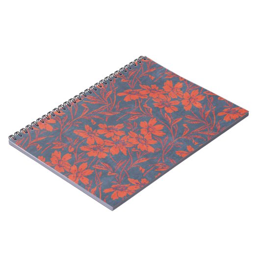  stijl Denin Floral Spiral Notitieboek (Linkerzijde)