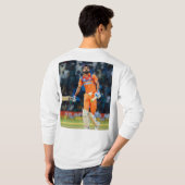 "Stijl die spreekt, comfort die blijft." T-shirt (Achterkant volledig)