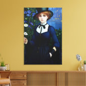 Stijl Donker Academie Meisje Portret Canvas Afdruk (Insitu (Woonkamer))