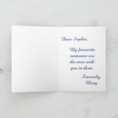  Stijl  Donker Academie Meisje Portret Kaart (Binnen)