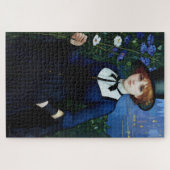  Stijl  Donker Academie Meisje Portret Legpuzzel (Horizontaal)