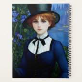  Stijl  Donker Academie Meisje Portret Planner (Achterkant)