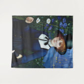  Stijl  Donker Academie Meisje Portret Wandkleed (Voorkant (horizontaal))