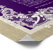  stijl, donker Paars AZ Poster (Hoek)