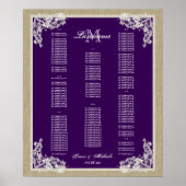  stijl, donker Paars AZ Poster (Voorkant)