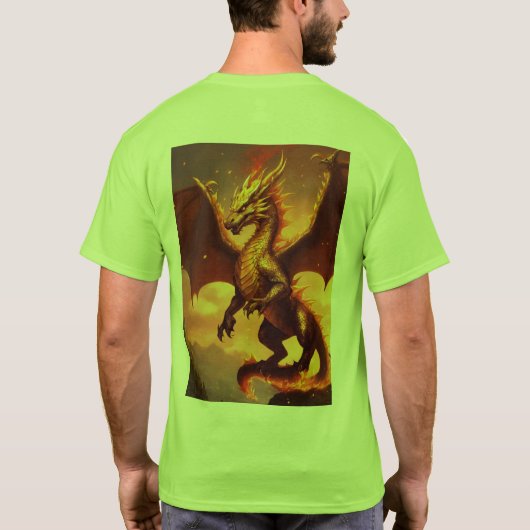 stijl draak Fanion speciale T-Shirt wereld's Fansi (Achterkant)