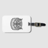 Stijl Eagle Owl Head Bagagelabel (Voorkant (horizontaal))