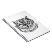 Stijl Eagle Owl Head Notitieboek (Rechterzijde)