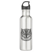 Stijl Eagle Owl Head Waterfles (Voorkant)