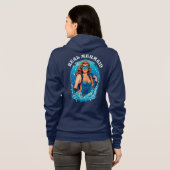 stijl echte zeemeermin - Vrouw duiker Hoodie (Achterkant volledig)