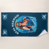 stijl echte zeemeermin - Vrouw duiker Strandlaken (Voorkant)