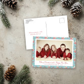  Stijl Eend Ei Blauw Holly Foto Feestdagenkaart