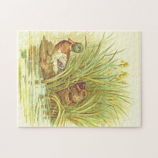  stijl, Eenden nabij de waterpuzzel Legpuzzel (Horizontaal)