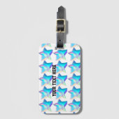 Stijl Eenzijdig w / Kaart Slot Tour Bagagelabel (Voorkant (verticaal))