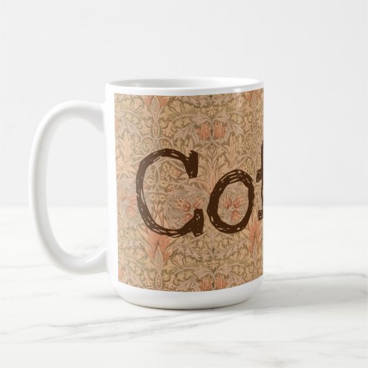 stijl en lettertype Coffee Cup Mok (Links)