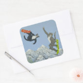 Stijl en mogelijkheden vierkante sticker (Envelop)