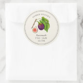 stijl Fig Jam op Uit-wit Ronde Sticker (Tas)