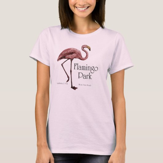 -stijl flamingo t-shirt (Voorkant)