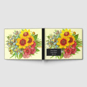  stijl Floral begrafenis herdenking gastenboek (Volledig)