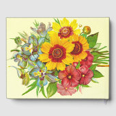  stijl Floral begrafenis herdenking gastenboek (Achterkant)