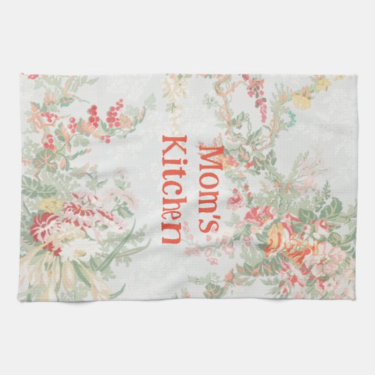 stijl Floral mam's keuken-diskette Theedoek (Horizontaal)