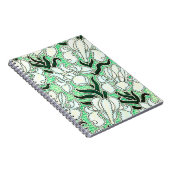  stijl Floral Patroon in Groen Journal Notitieboek (Rechterzijde)