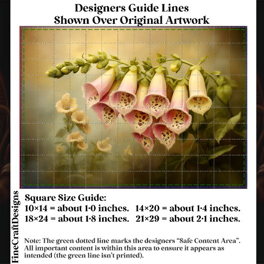  Stijl Foxglove Illustration EG1R Decoupage Tissuepapier