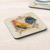 stijl Frans land Rustic Barn Rooster Bier Onderzetter (Linkerzijde)