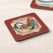  stijl Frans land Rustic Barn Rooster Drankjes Onderzetter (Linkerzijde)