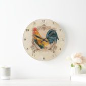  stijl Frans land Rustic Barn Rooster Grote Klok (Huis)
