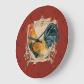  stijl Frans land Rustic Barn Rooster Grote Klok (Hoek)
