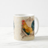  stijl Frans land Rustic Barn Rooster Koffiemok (Voorkant rechts)