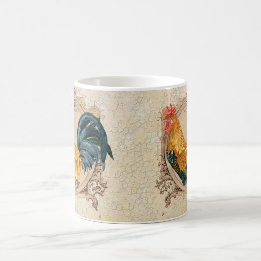  stijl Frans land Rustic Barn Rooster Koffiemok (Center)